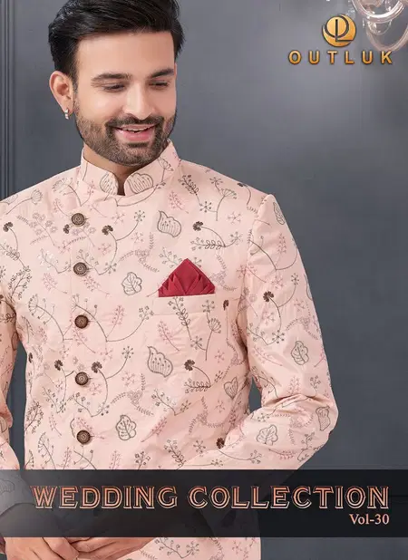 Outluk Wedding Collection Vol 30 Silk Mens Wholesale Indo Western Manufacturers Catalog